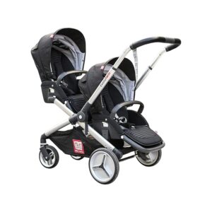 Poussette double noir Evolutwin, Redcastle - Garantie 6 mois - – Image 1