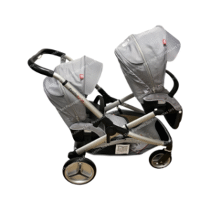 POUSSETTE EVOLUTWIN GRISE, reconditionnee, garantie 6 mois