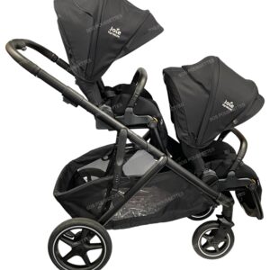 POUSSETTE NOIRE DOUBLE VERSITI JOIE – Image 1