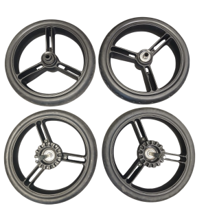 Lot de 4 roues pleines pour poussette Duette Mountain Buggy